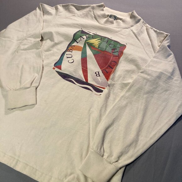 Long Sleeve Semi-Turtleneck Shit with Graphic - Size Large - Picture 4 of 9